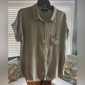 Lulu's Sage Green Casual Shirt